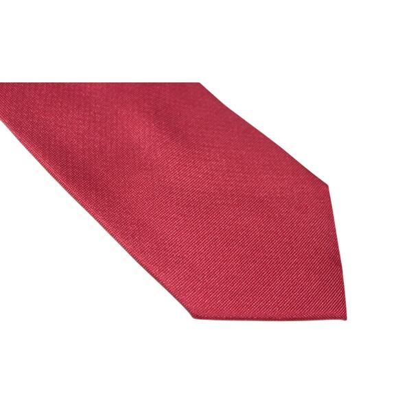 Royal Class Men’s Tie 100% Silk Classic Width Red Water Soil Repellent Eco - Picture 1 of 5